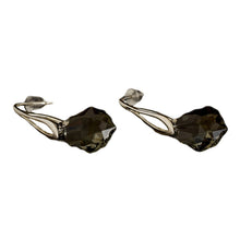 Cercei Baroque, Black Diamond, Argint 925, 16x11mm