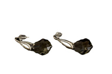 Cercei Baroque, Black Diamond, Argint 925, 16x11mm