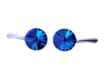Cercei Rivoli Leverback Sapphire, Albastru/Safirargint 925, 12mm