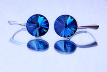 Cercei Rivoli Leverback Sapphire, Albastru/Safirargint 925, 12mm