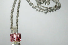 Lantisor cu Pandantiv Cube, Light Rose, Argint 925