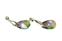 Cercei Pear Vitrail Light, Multicolor, Argint 925, 16mm
