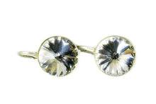 Cercei Rivoli Leverback, Crystal, Argint 925, 12mm