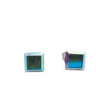 Cercei Base Aurore Boreale, Multicolor, Argint 925, 6mm