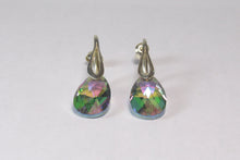 Cercei Pear Vitrail Light, Multicolor, Argint 925, 16mm
