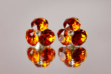 Cercei Xirius X3, Tangerine, Argint 925, 13mm