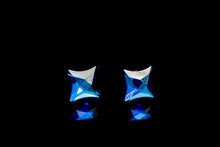 Cercei Starlet, Albastru Bermuda, Argint 925, 10mm