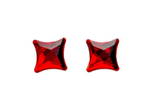 Cercei Starlet, Light Siam, Argint 925, 10mm