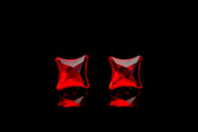 Cercei Starlet, Light Siam, Argint 925, 10mm