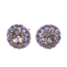 Cercei Multi Xirius Ceralun, Black Diamond/Cristal, Argint 925, 14mm
