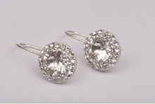 Cercei Rivoli Ceralun, Cristal, Argint 925, 13mm