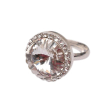 Inel Reglabil Rivoli Ceralun, Cristal, Argint 925, 19mm