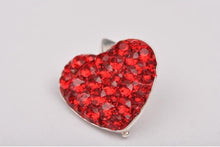 Pandantiv Heart Ceralun, Rosu, Argint 925, 14mm