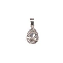 Pandantiv Pear Ceralun, Cristal, Argint 925, 10mm