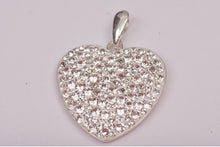 Pandantiv Heart Ceralun XXL, Cristal, Argint 925, 28mm