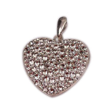 Pandantiv Heart Ceralun XXL, Cristal, Argint 925, 28mm