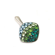 Pandantiv Square Ceralun, Verde, Argint 925, 12mm